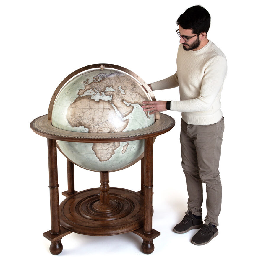 The Straight Leg - Floor Standing Globe (65cm) - Bellerby & Co