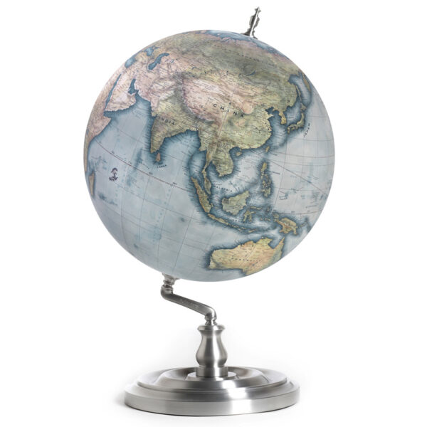 Aluminium Livingstone - 36cm Desktop Globe