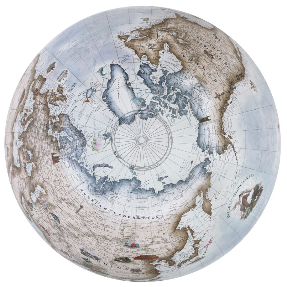 globe FC特典他 house of globe Low Profile 36cm Albion - Desktop Globe - Bellerby & Co Globemakers