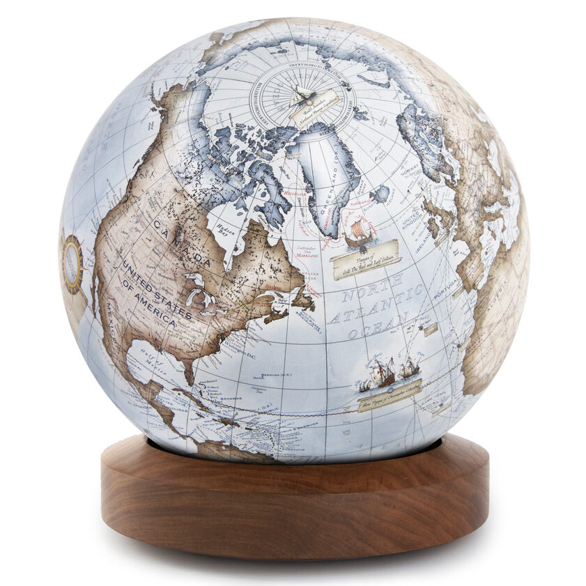 The Mini Desk Globe - Wood Albion Options - Bellerby & Co Globemakers