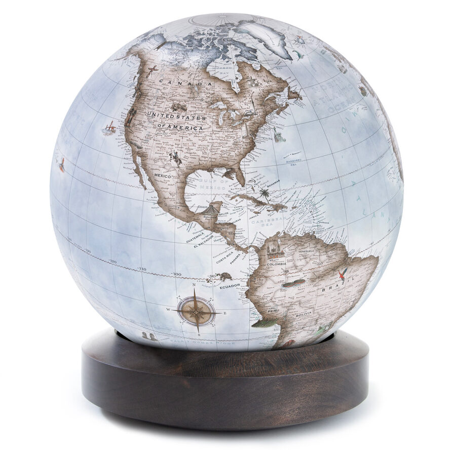 The Traveller Edition - Illustrated Bucket List Globe - Bellerby The Traveller Edition - Illustrated Bucket List Globe - Bellerby