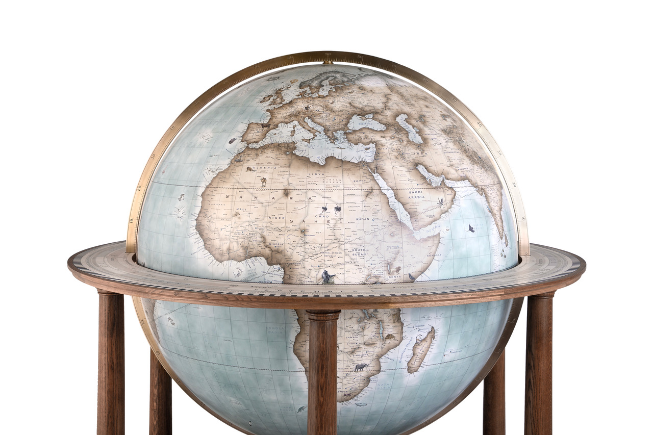 127cm Traditional Churchill - Large Floor Standing Globe