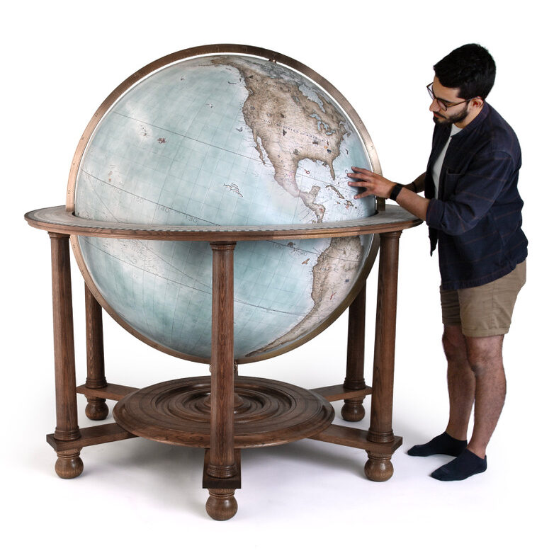 置物 21AW man globe Funderstood Atlas World Globe Portable Touch Night Light, 4 Mode