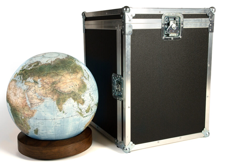 36cm Aluminium Albion - Desktop Globe - Bellerby & Co Globemakers