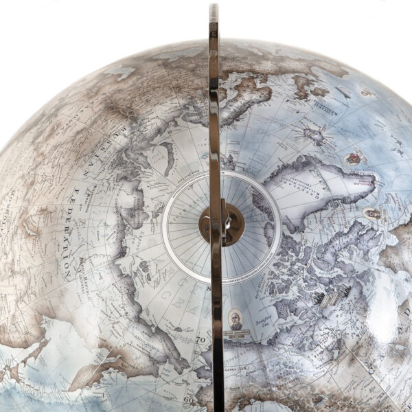The Galapagos - Modern Metal Floor Standing Globe