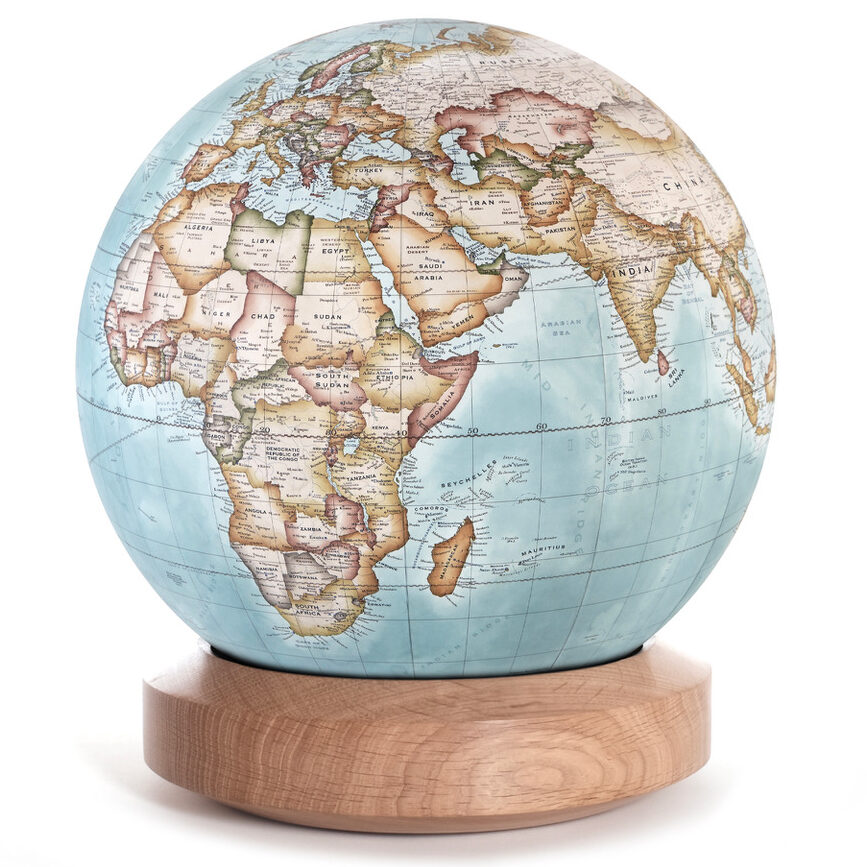 Wood Albion Options - 36cm Desktop Globe - Bellerby & Co Globemakers