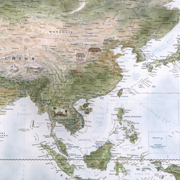 Bespoke Large World Map (Deposit)